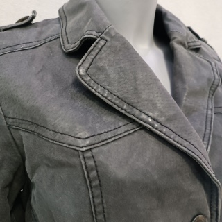 Жакет кожаный женский